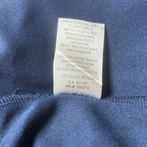 JS COLLECTIONS Womens Sleeveless Aubree Oversize Bow Jumpsuit 8 Navy 86411860 - Picture 13 of 14